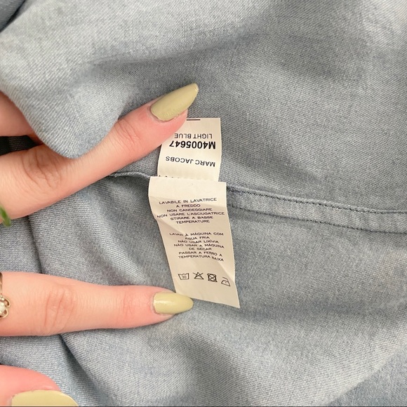 Marc Jacobs Ruffle Chambray Blouse - Picture 7 of 8